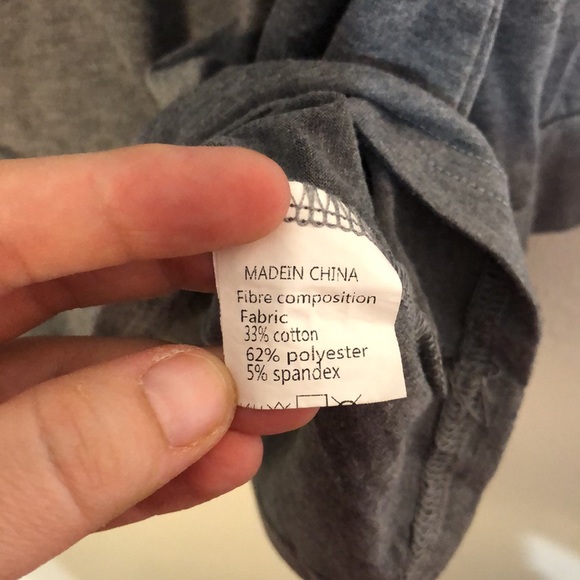 Sarin Mathews grey black color block long sleeved T size L witchycore - Picture 5 of 6